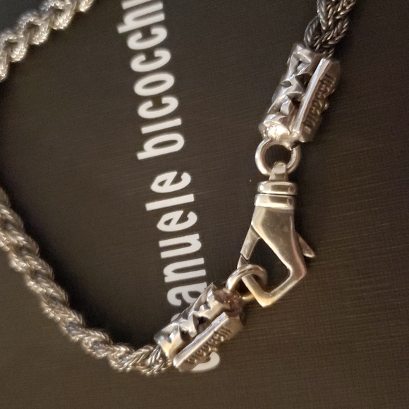 Silver Men's Bracelet unisex for a womens larger wrist - Picture 4 of 5